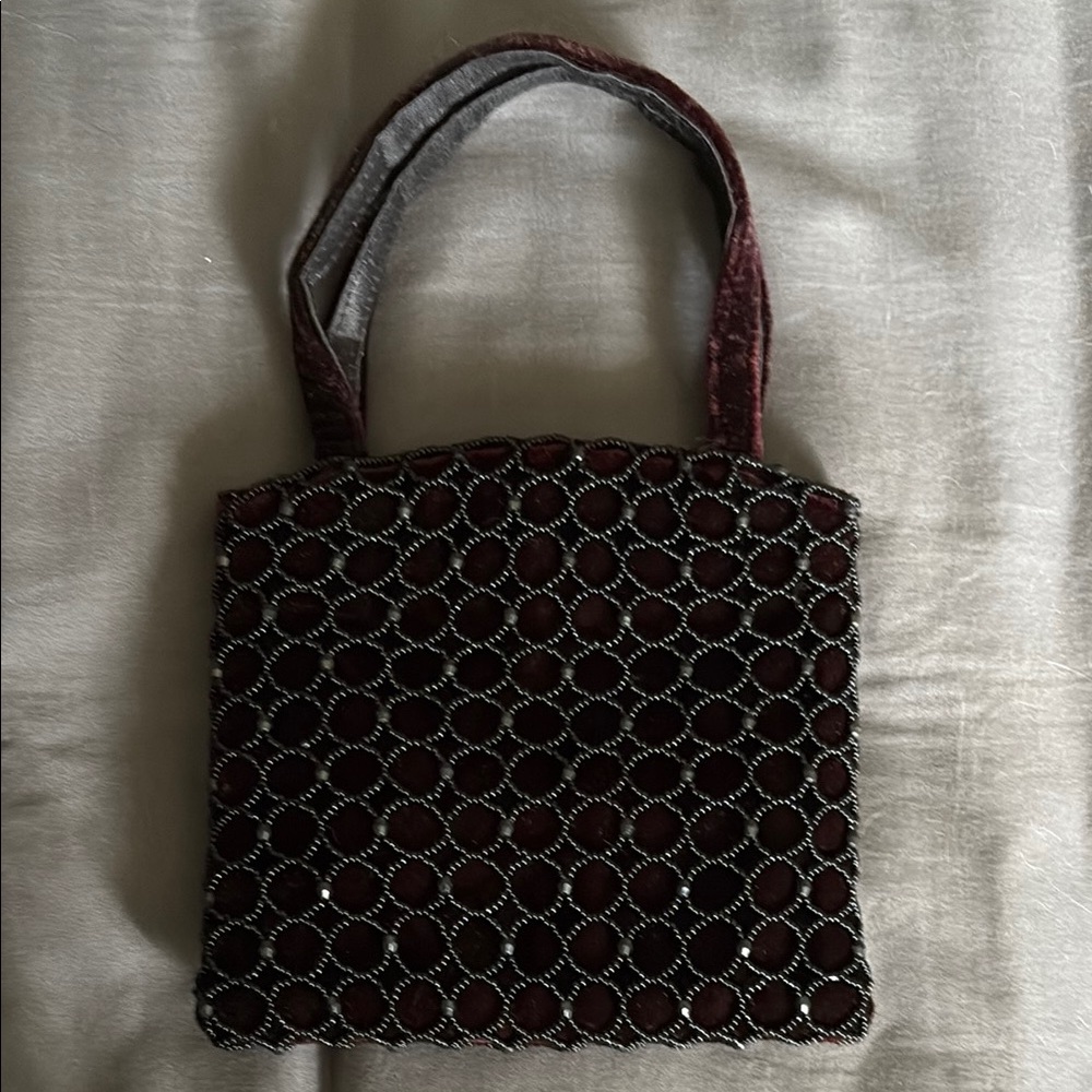 The Limited Black and Silver Clutch